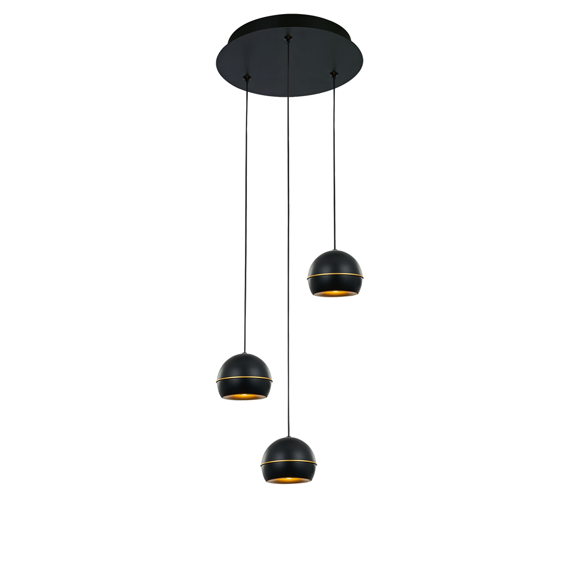 Подвесной светильник Delight Collection MD21001034-3A black/gold