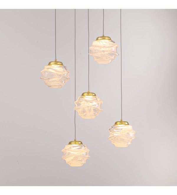 Подвесной светильник Delight Collection MD25030003-5A gold/clear