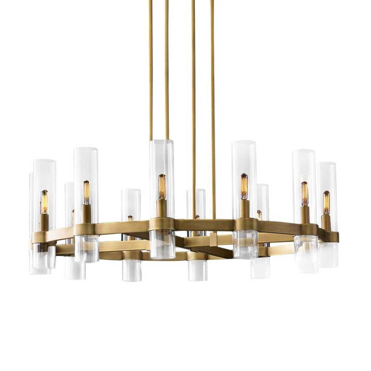 Люстра Delight Collection Ravelle MT8888-8H antique brass