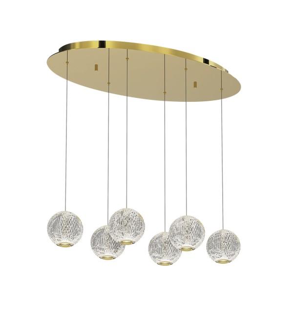 Подвесной светильник Delight Collection Elliot Diamante MD20001012-6A gold