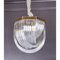 Люстра Delight Collection Murano L4 brass/clear