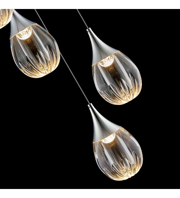 Подвесной светильник Delight Collection Stilla MD24001004-5A chrome/clear