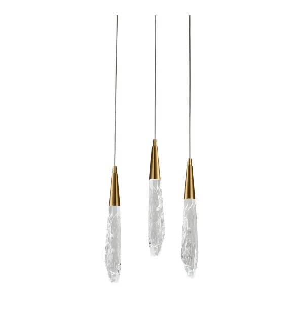 Подвесной светильник Delight Collection OD2438-3 gold/clear