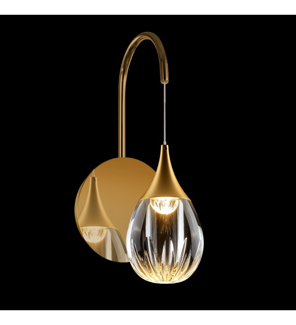 Настенный светильник Delight Collection Stilla MB24001004-1A gold/clear