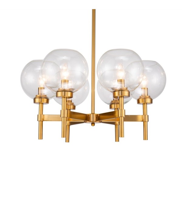 Люстра Delight Collection Jade 6 brass