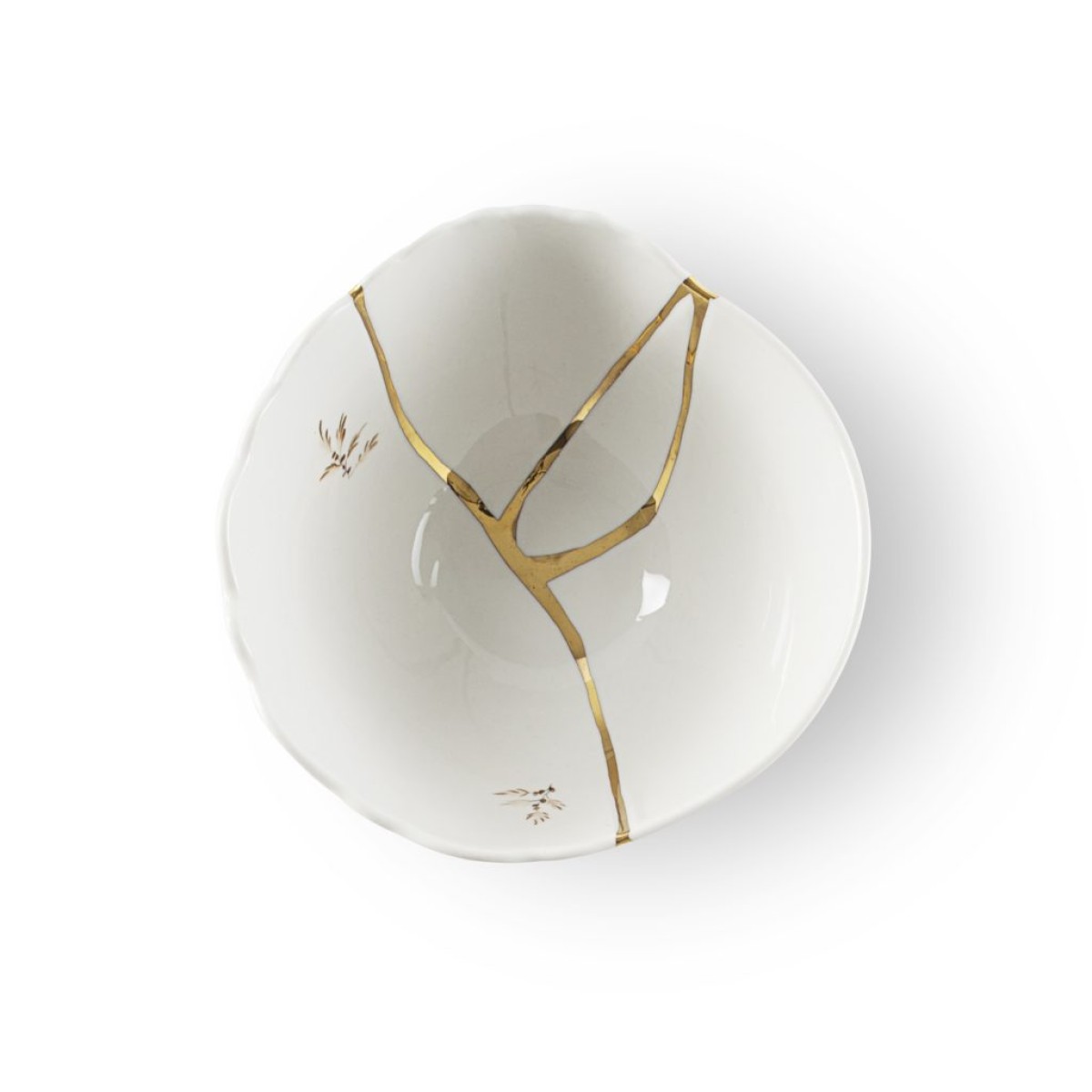 Пиала Seletti Kintsugi (белый, золотой)