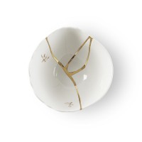 Пиала Seletti Kintsugi (белый, золотой)