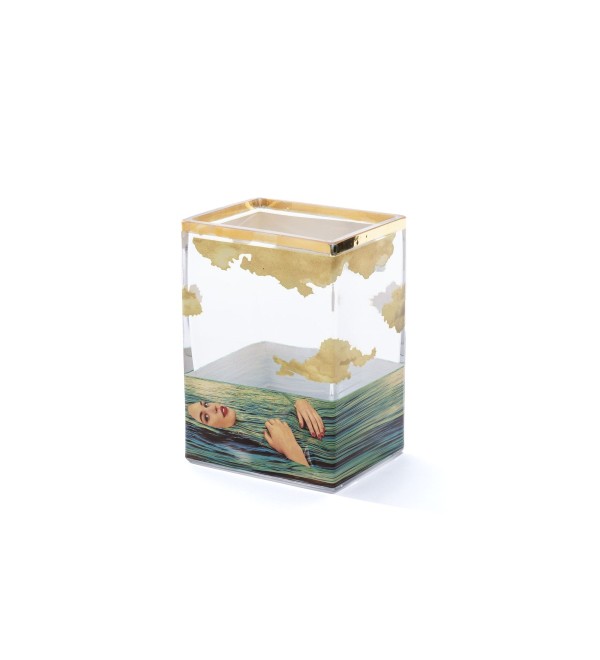 Ваза Seletti Toiletpaper Glass Vase Seagirl Small