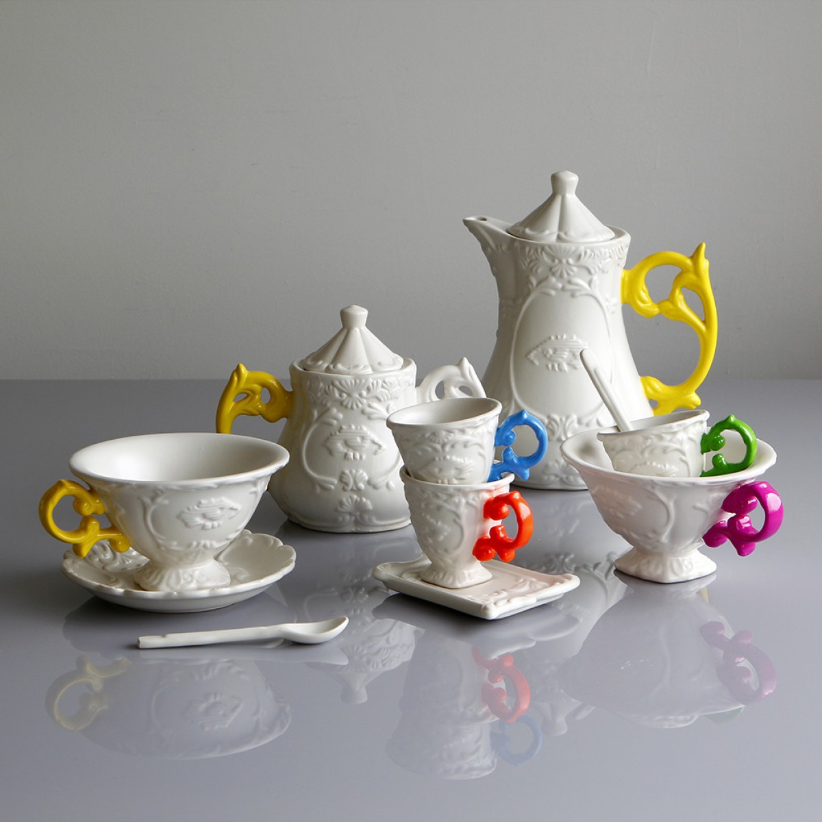 Кофейная пара Seletti I-Wares I-Coffee Fuchsia