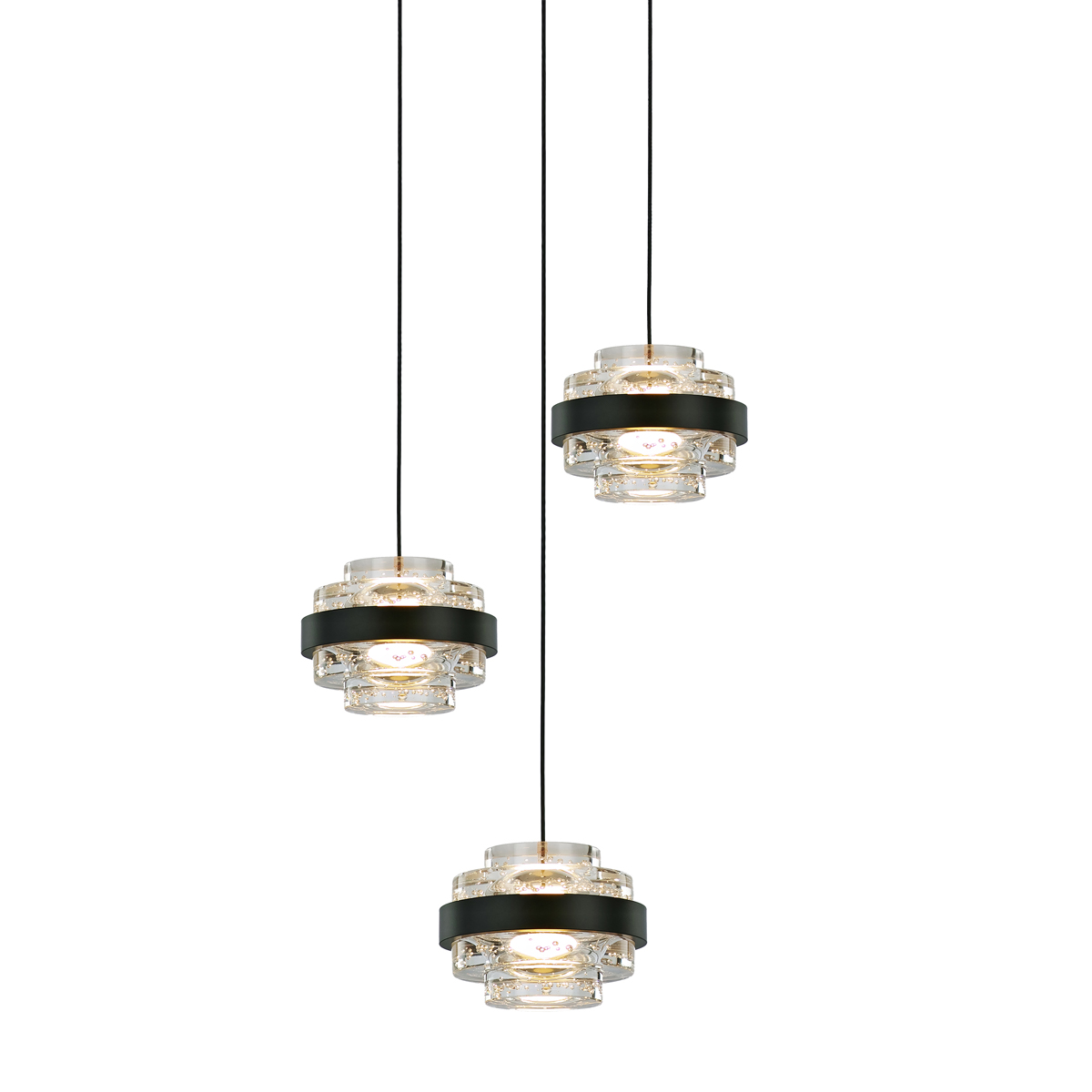 Подвесной светильник Delight Collection Indiana MD22030002-3A black/clear