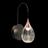 Настенный светильник Delight Collection Stilla MB24001004-1A copper/clear