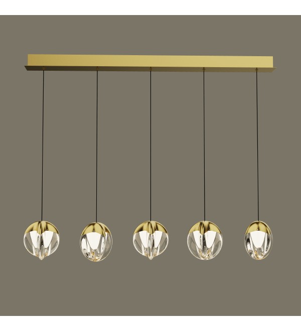 Подвесной светильник Delight Collection MD24001033-5B gold/clear