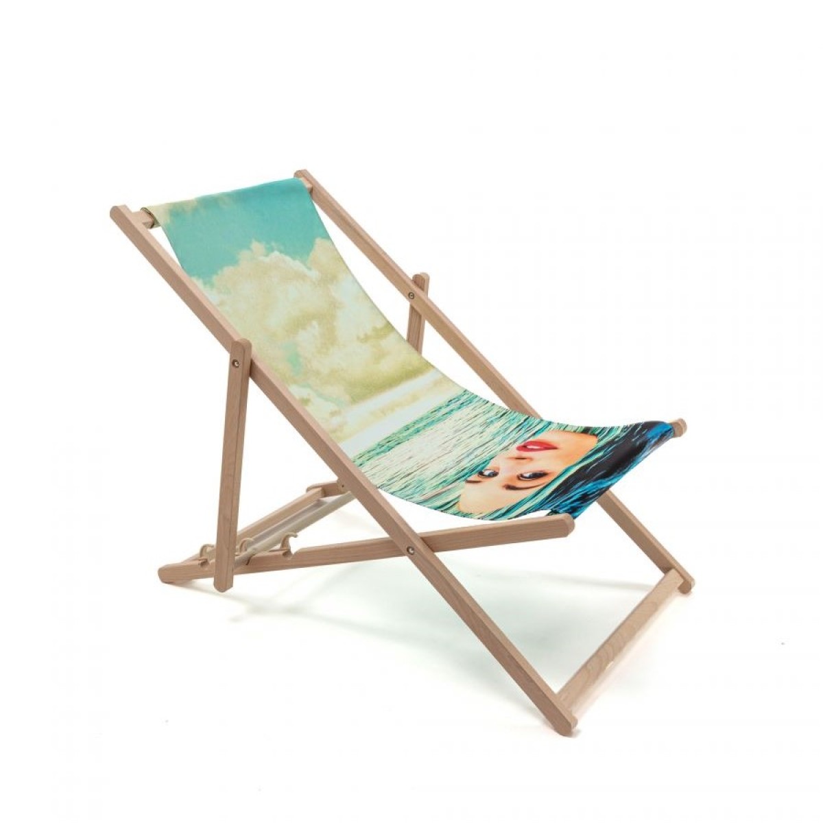 Шезлонг Seletti Toiletpaper Deckchair Girl in the Sea