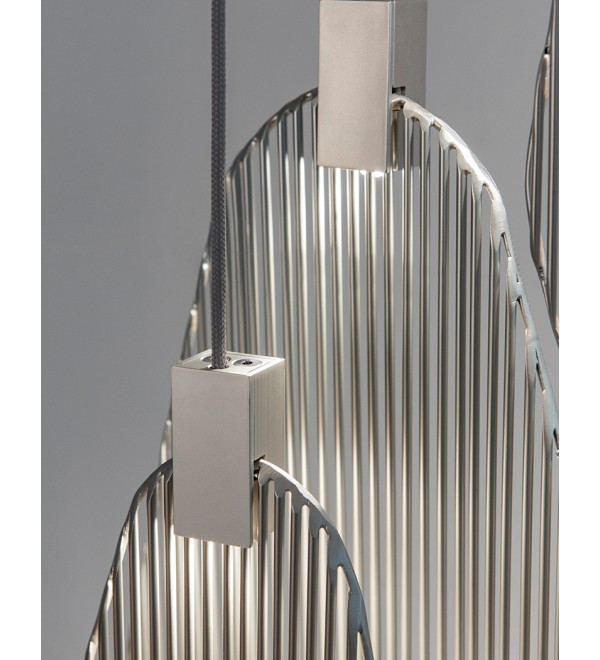 Подвесной светильник Delight Collection Harpe 5046P/L satin nickel