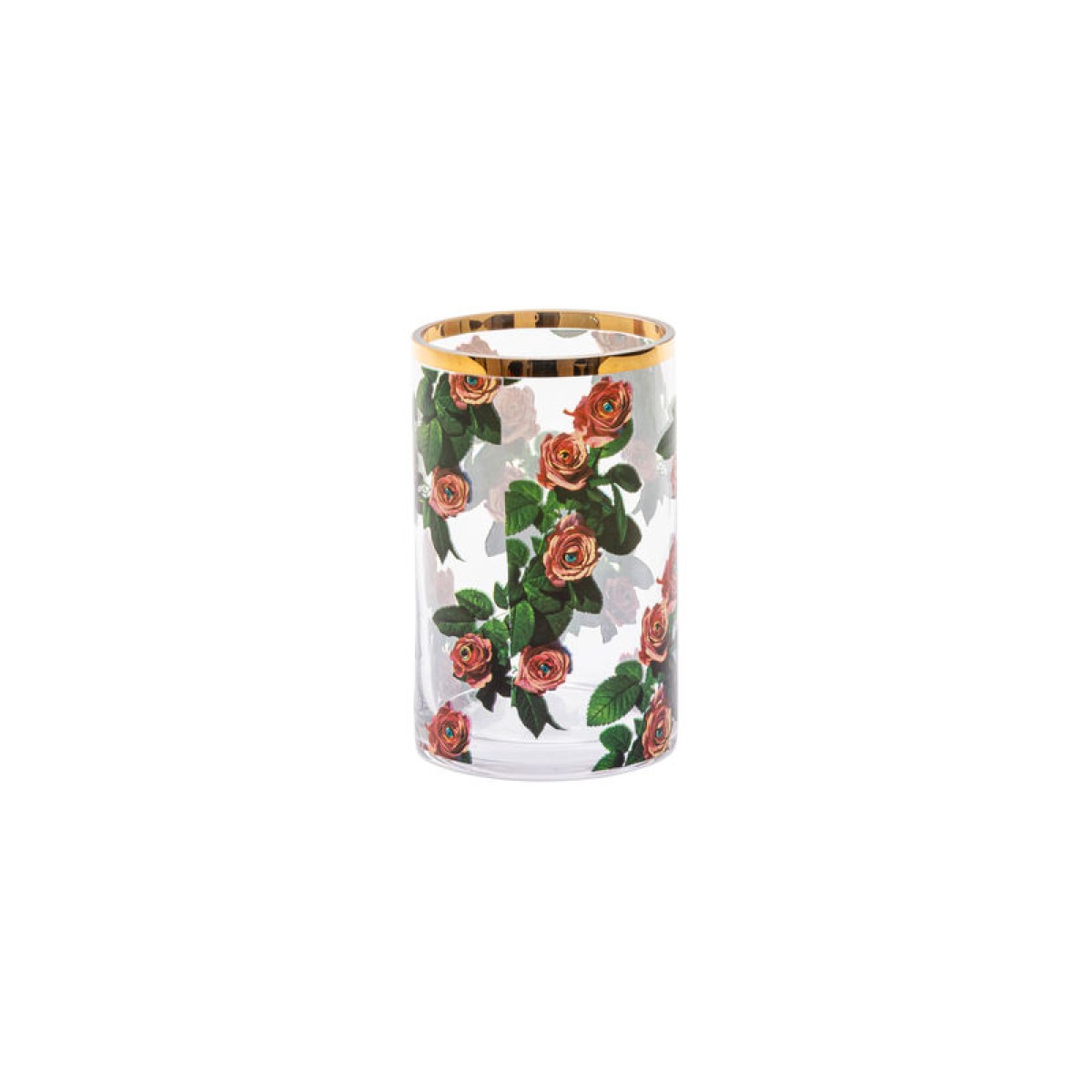 Ваза Seletti Toiletpaper Glass Vase Roses Small