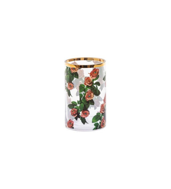 Ваза Seletti Toiletpaper Glass Vase Roses Small