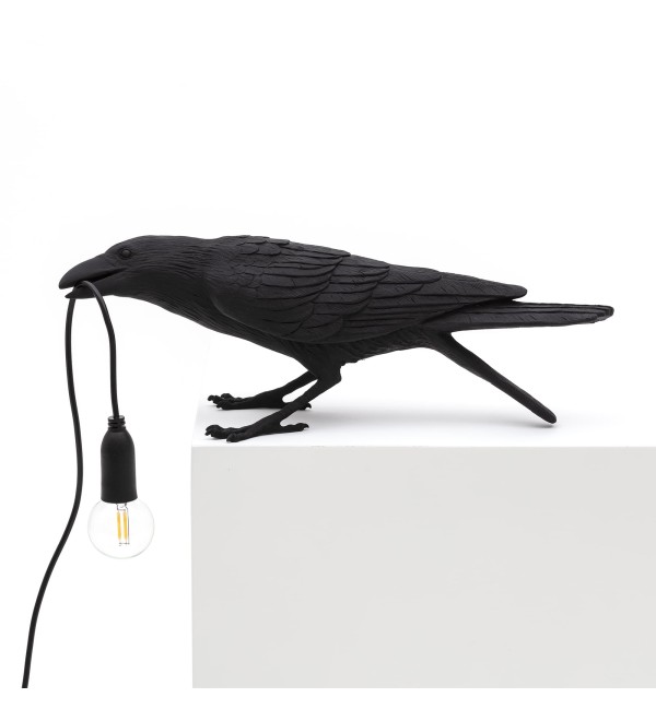 Настольная лампа Seletti Bird Playing Black