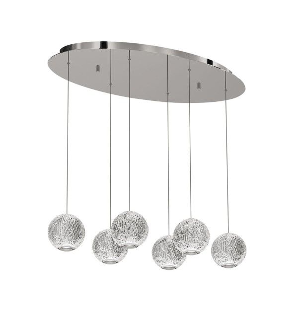 Подвесной светильник Delight Collection Elliot Diamante MD20001012-6A chrome