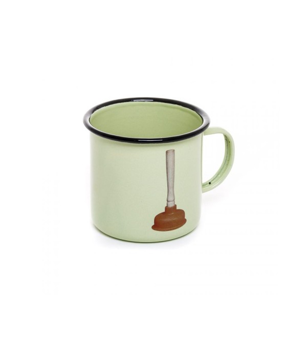 Кружка Seletti Toiletpaper Enamel Mug Plunger