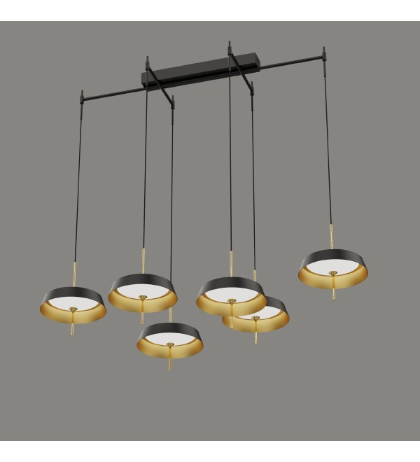 Подвесной светильник Delight Collection MD18001061-6B black/gold