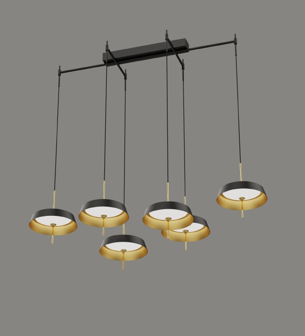 Подвесной светильник Delight Collection MD18001061-6B black/gold