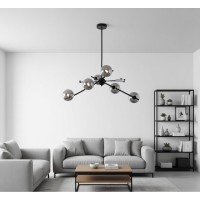 Люстра Delight Collection 9303P-6 black/smoky