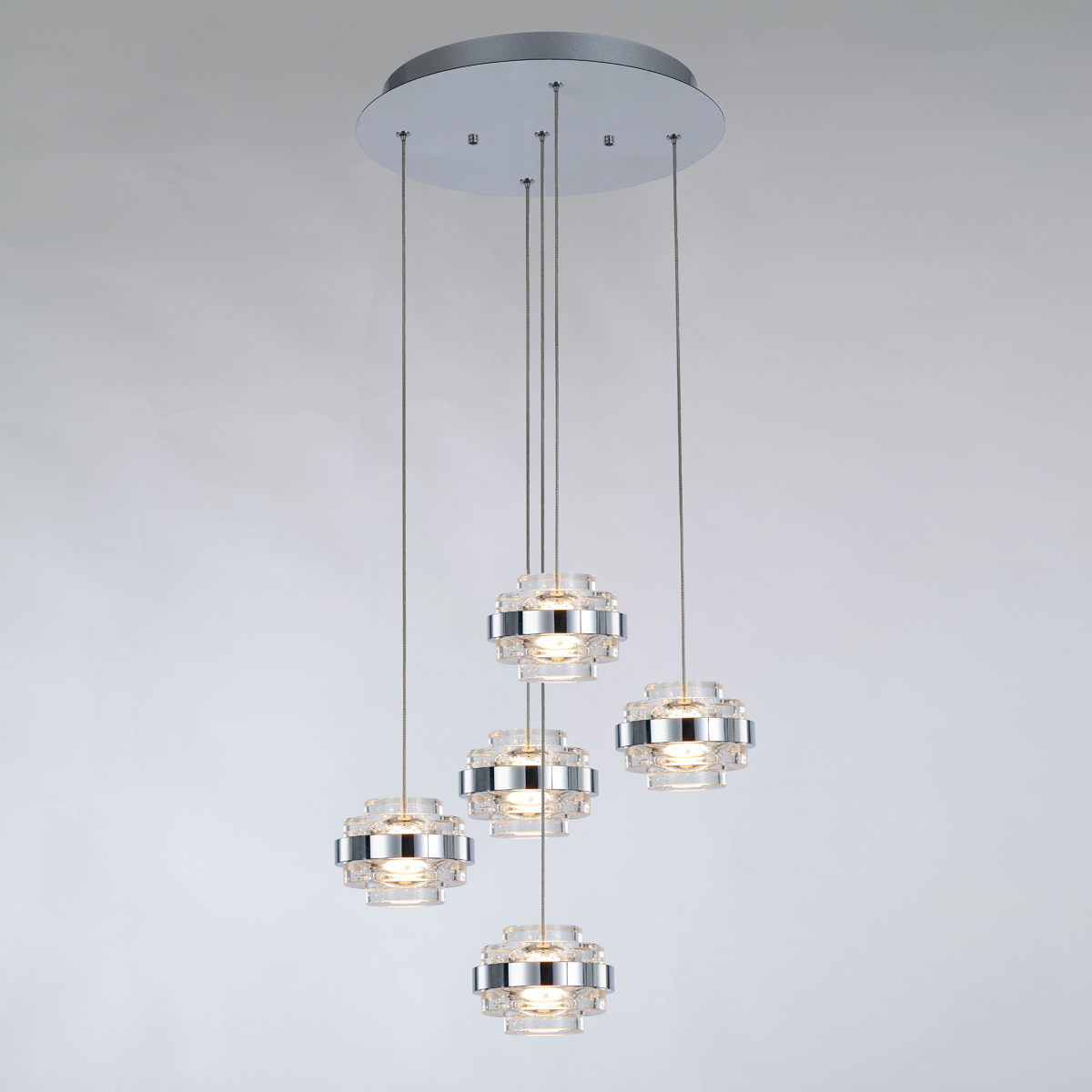 Подвесной светильник Delight Collection Indiana MD22030002-5A chrome/clear