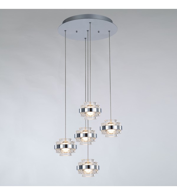 Подвесной светильник Delight Collection Indiana MD22030002-5A chrome/clear
