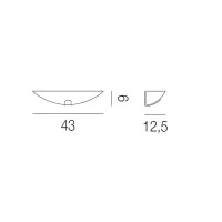 Настенный светильник Vistosi AP VIKI TO CR