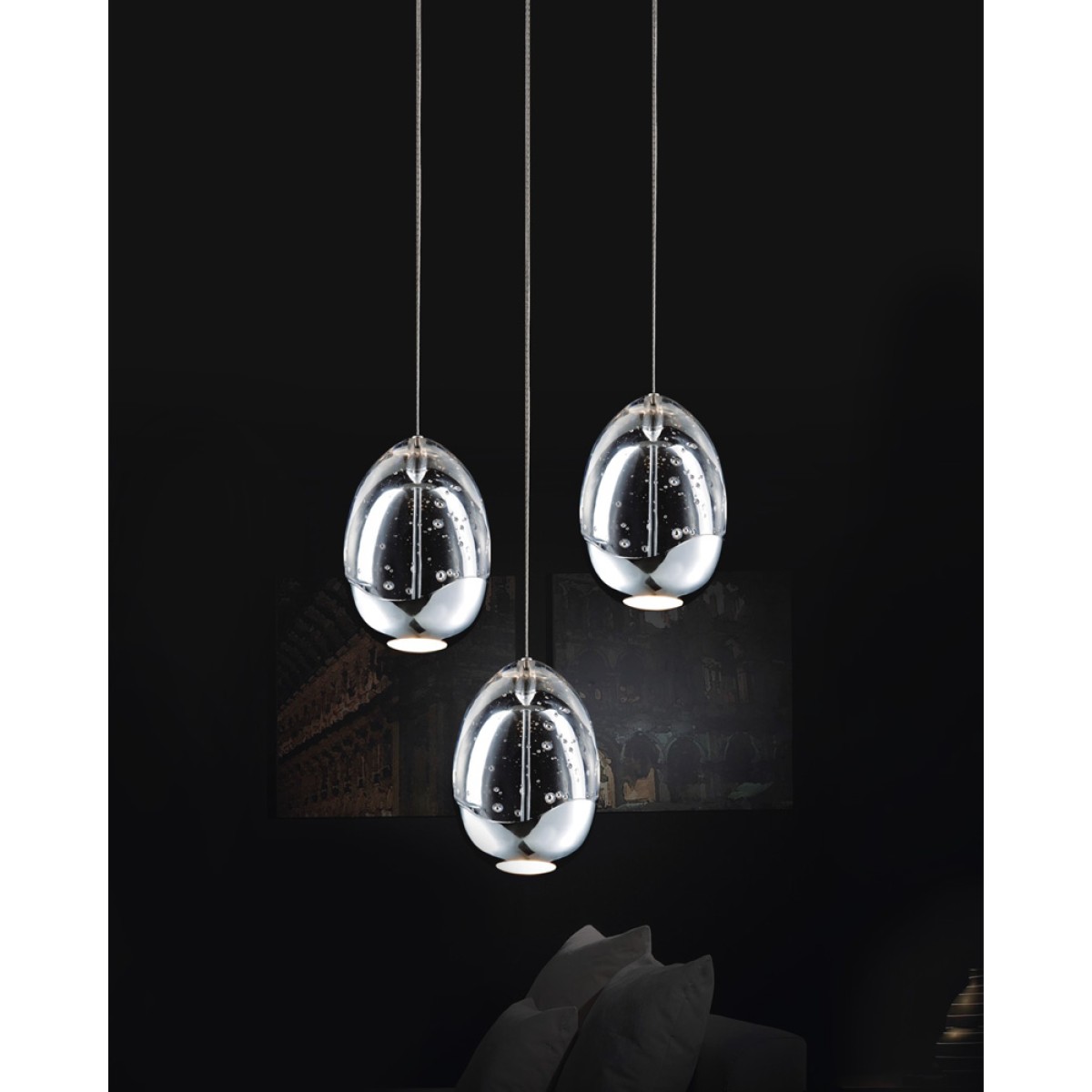 Подвесной светильник Delight Collection Terrene MD13003023-3A chrome