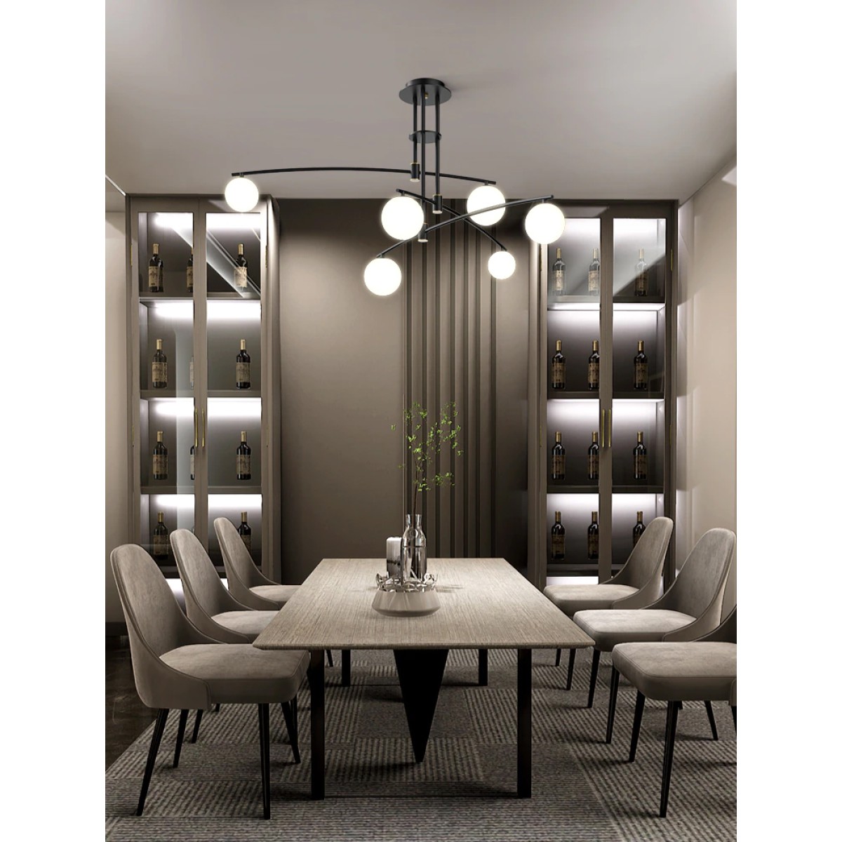 Потолочный светильник Delight Collection 8119P/6 black