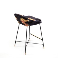 Барный стул Seletti Toiletpaper Furniture Black Lipsticks