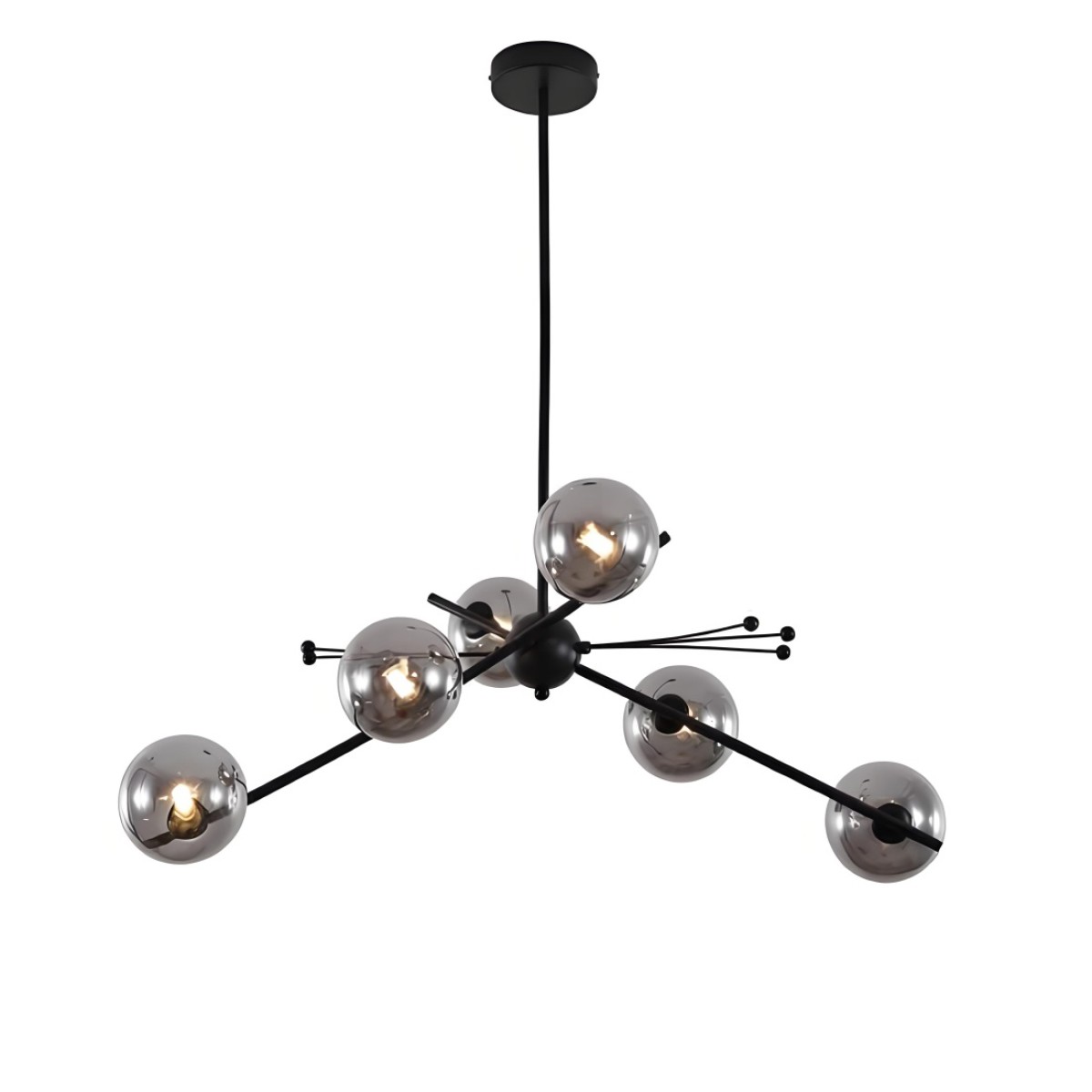 Люстра Delight Collection 9303P-6 black/smoky