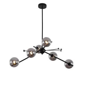 Люстра Delight Collection 9303P-6 black/smoky