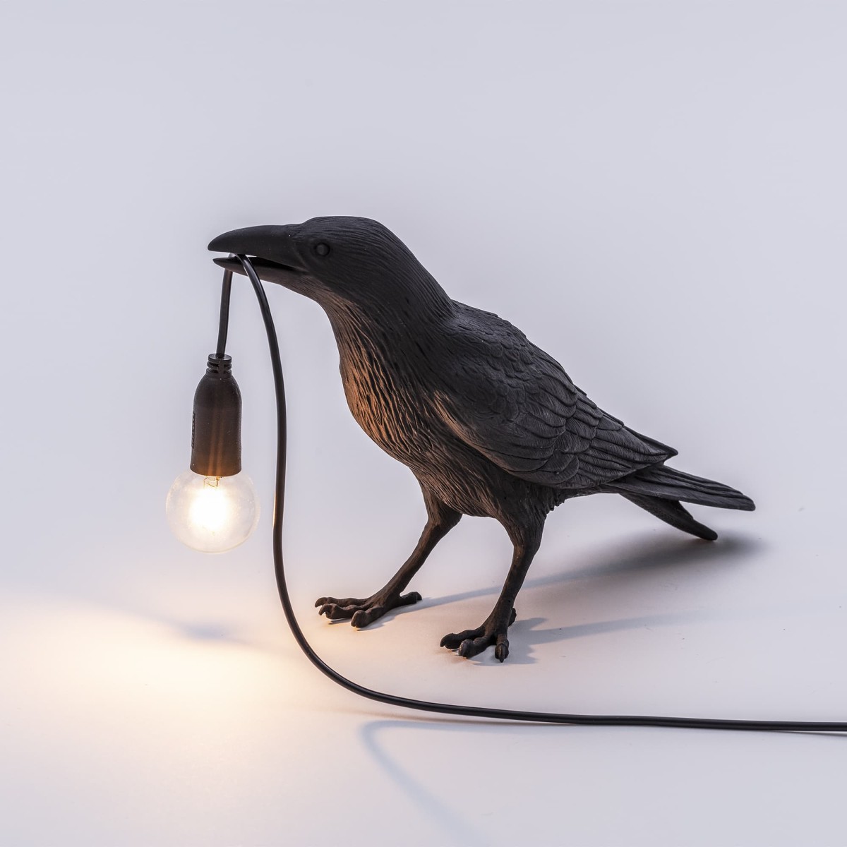 Настольная лампа Seletti Bird Waiting Black
