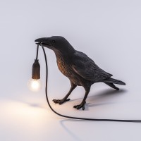Настольная лампа Seletti Bird Waiting Black