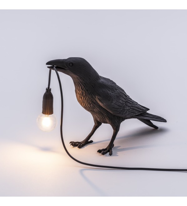Настольная лампа Seletti Bird Waiting Black