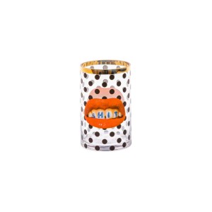 Ваза Seletti Toiletpaper Glass Vase Shit Pois Small (прозрачный, арт. 14160)