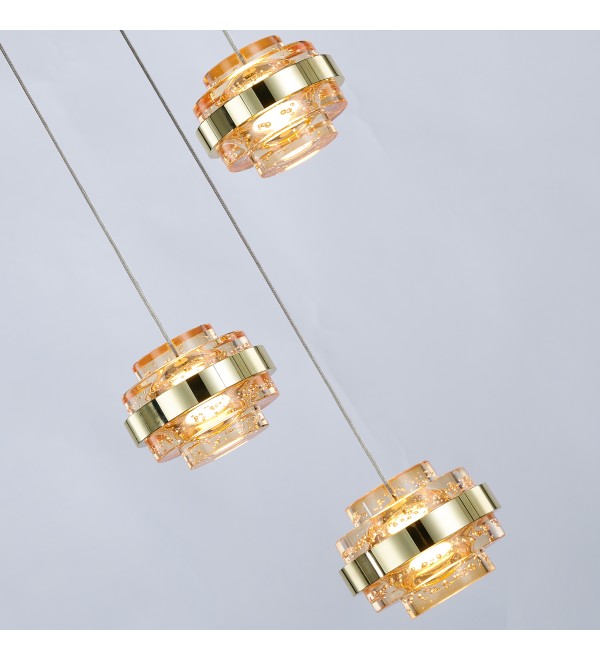 Подвесной светильник Delight Collection Indiana MD22030002-3A gold/champagne