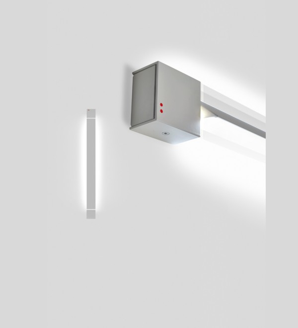 Настенный светильник Fabbian Pivot F39 Light grey 3000 (светло-серый, серый)