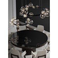 Люстра Delight Collection Art Deco Bubble 8828P/L black/clear