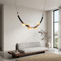 Подвесной светильник Delight Collection DL-6470P/5 Black / White Alabaster