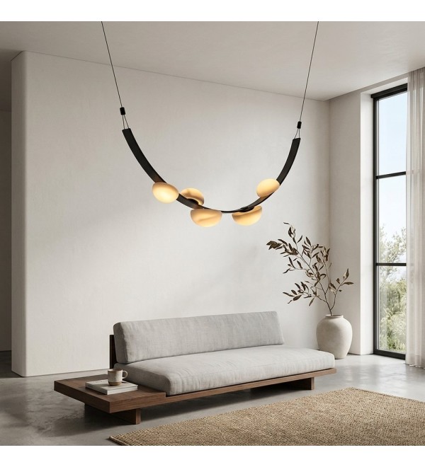 Подвесной светильник Delight Collection DL-6470P/5 Black / White Alabaster