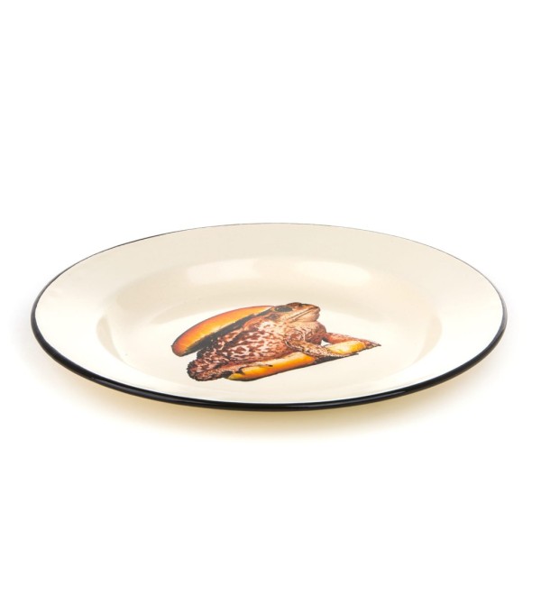 Тарелка Seletti Toiletpaper Enamel Toad