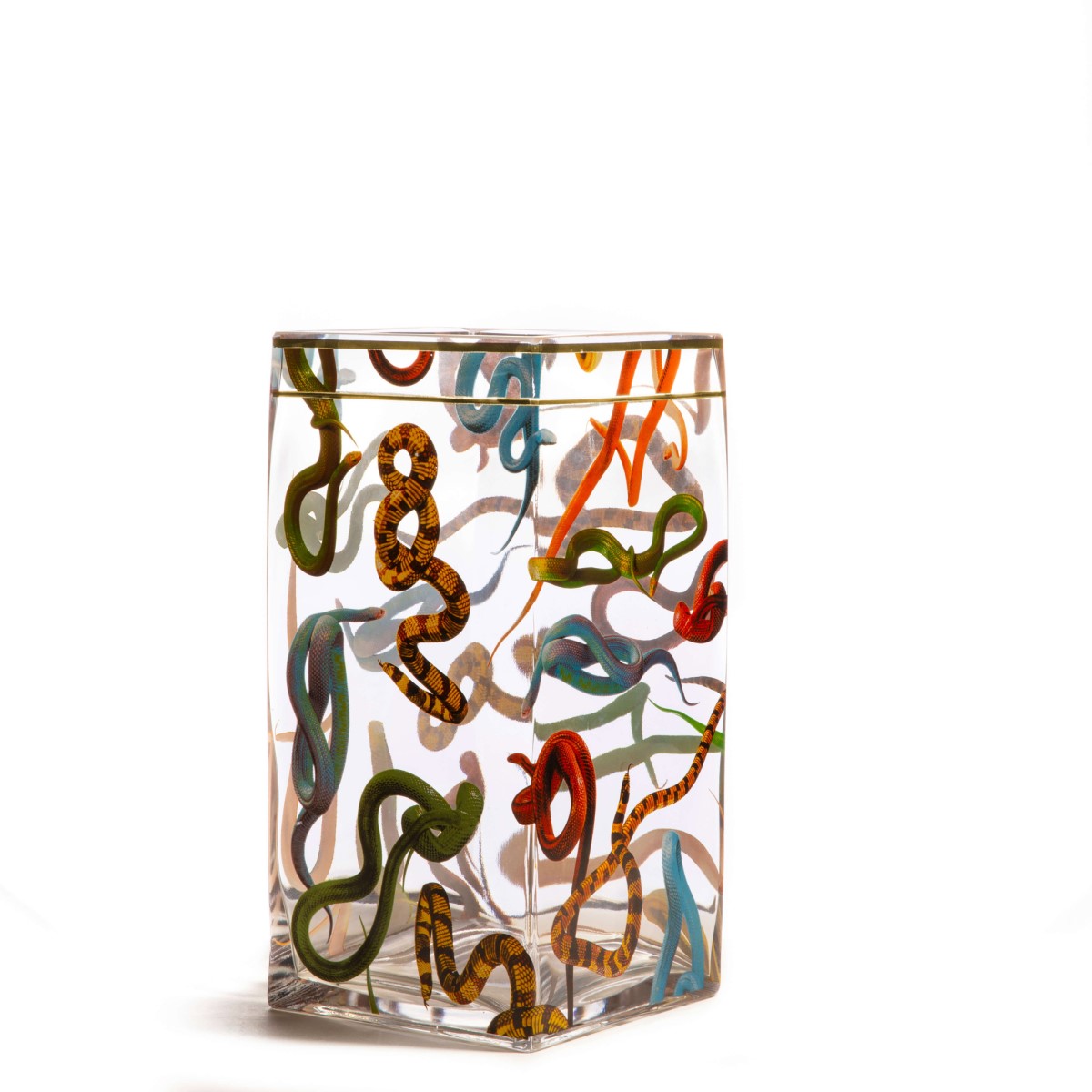 Ваза Seletti Toiletpaper Glass Vase Snakes Big