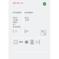 Настенный/Потолочный светильник Fabbian Beluga D57G1343