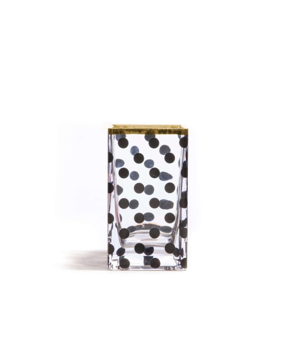 Ваза Seletti Toiletpaper Glass Vase Shit Pois Small (прозрачный)