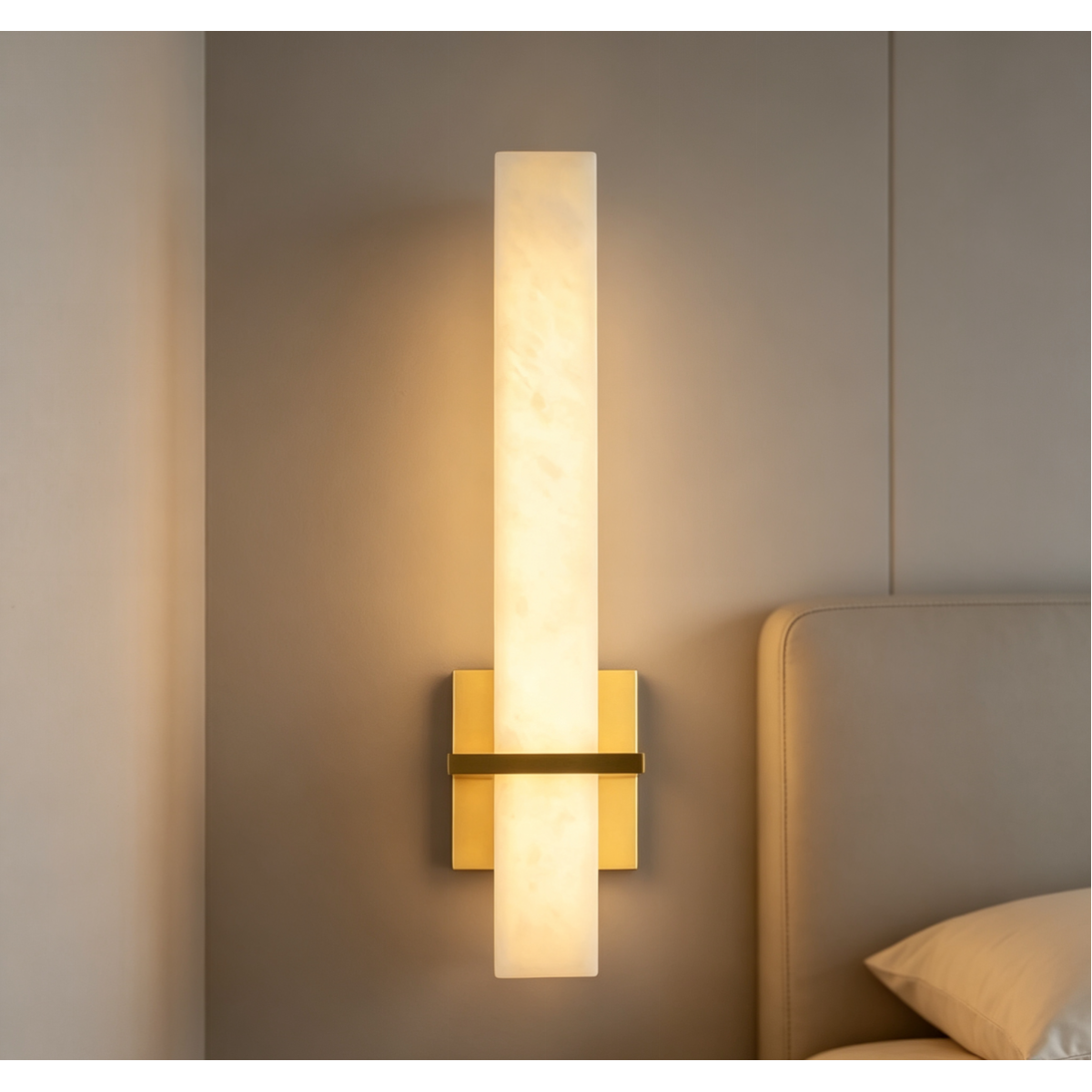Настенный светильник Delight Collection DL-6556W Gold / White Alabaster