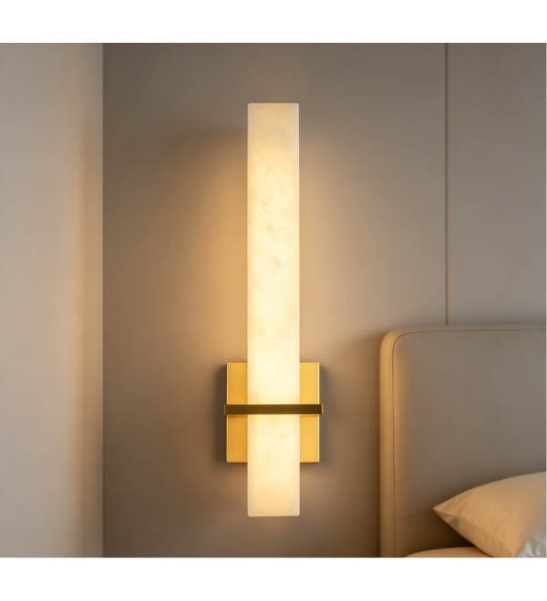 Настенный светильник Delight Collection DL-6556W Gold / White Alabaster