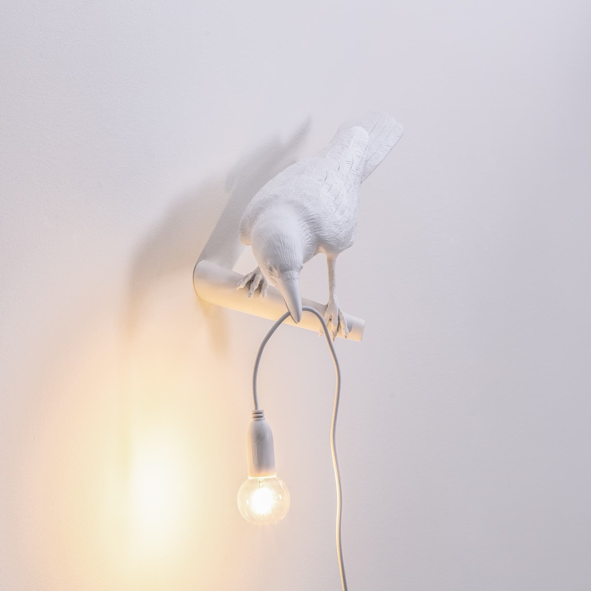 Настенный светильник Seletti Bird Looking Left White